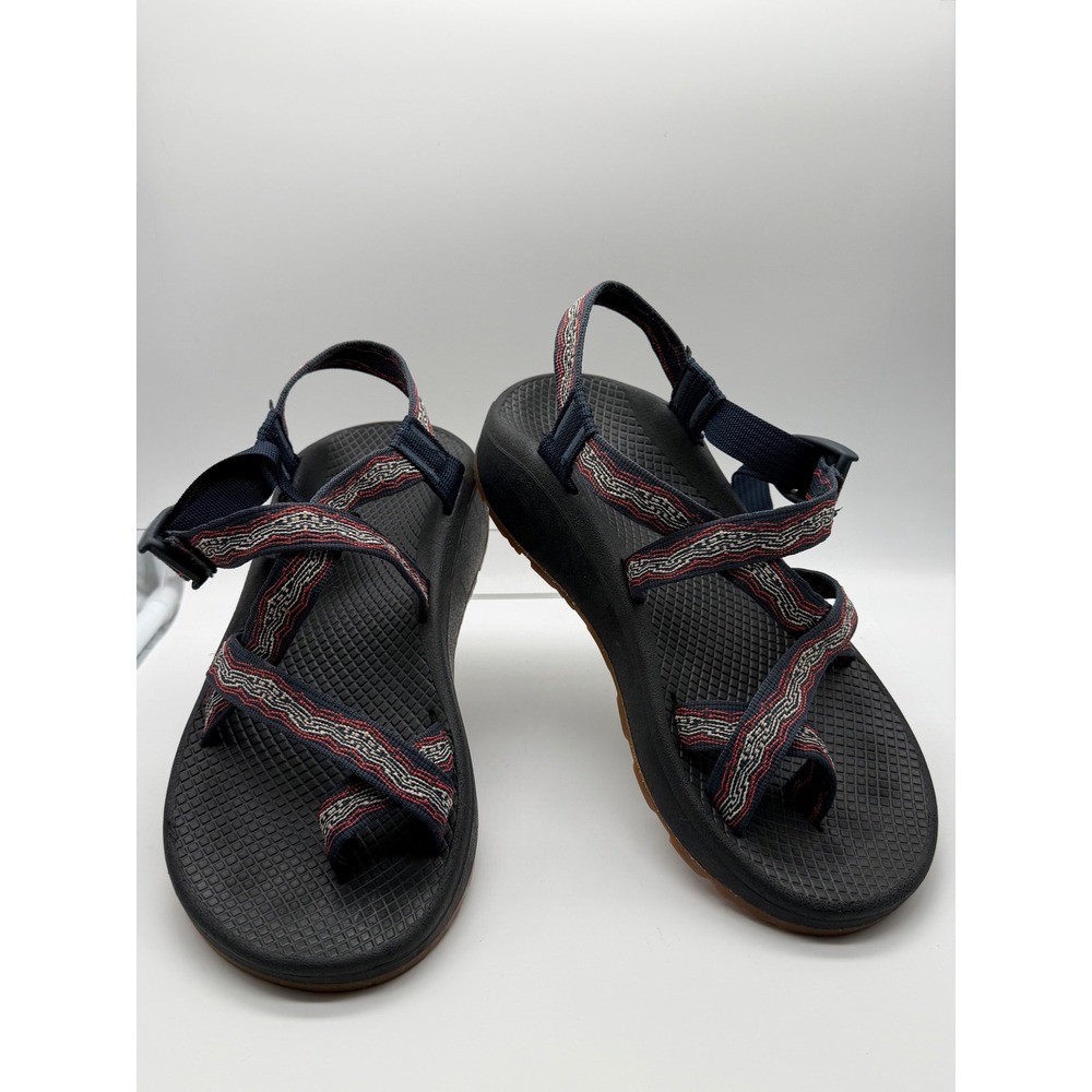 Chaco Z/Cloud 2 Sandals Mens 7 Blue Red Excellent Sport Hiking J106191
